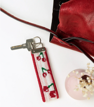 Load image into Gallery viewer, Cherry Key Fob Needlepoint Canvas Kit

