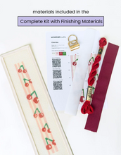 Load image into Gallery viewer, Cherry Key Fob Needlepoint Canvas Kit
