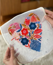 Load image into Gallery viewer, Botanical Heart Needlepoint Canvas
