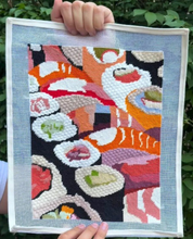 Load image into Gallery viewer, Sushi Boat Needlepoint Canvas
