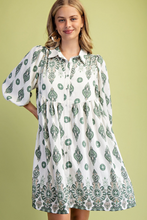 Load image into Gallery viewer, Patterned Shirt Dress
