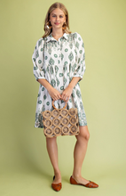 Load image into Gallery viewer, Patterned Shirt Dress
