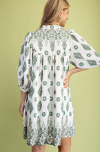 Load image into Gallery viewer, Patterned Shirt Dress

