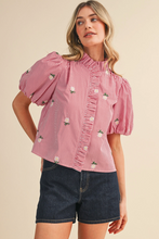 Load image into Gallery viewer, Floral Embroidery Top
