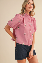 Load image into Gallery viewer, Floral Embroidery Top
