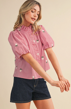 Load image into Gallery viewer, Floral Embroidery Top
