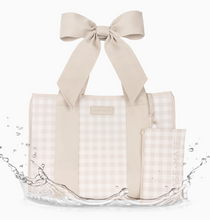 Load image into Gallery viewer, Case-Mate Latte Gingham Bow Jelly Tote
