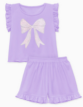Load image into Gallery viewer, Purple Bow Set
