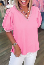 Load image into Gallery viewer, Puff Sleeve V-Neck

