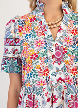 Load image into Gallery viewer, Curvy Midi Mixed Print Dress
