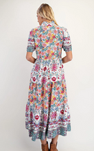 Load image into Gallery viewer, Curvy Midi Mixed Print Dress
