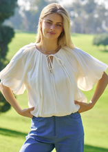 Load image into Gallery viewer, Pleated Ivory Top
