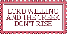 Load image into Gallery viewer, Lord Willing  Needlepoint Canvas
