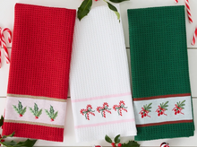 Load image into Gallery viewer, Embroidered Christmas Towel
