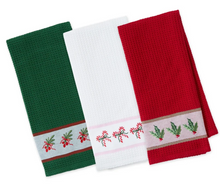 Load image into Gallery viewer, Embroidered Christmas Towel
