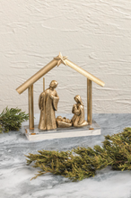 Load image into Gallery viewer, Gold Resin Nativity
