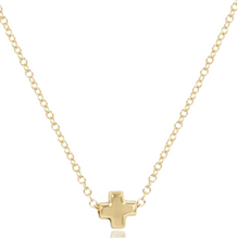 Load image into Gallery viewer, Egirl Gold Signature Cross Necklace
