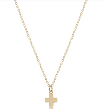 Load image into Gallery viewer, Enewton Egirl Necklace Gold Signature Cross Charm
