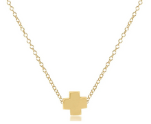Load image into Gallery viewer, Egirl Gold Signature Cross Necklace
