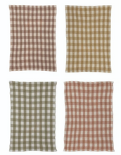Load image into Gallery viewer, Gingham Cotton Weave Tea Towel
