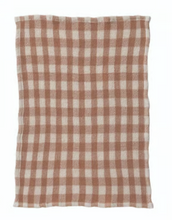 Load image into Gallery viewer, Gingham Cotton Weave Tea Towel

