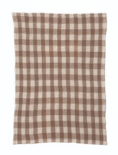 Load image into Gallery viewer, Gingham Cotton Weave Tea Towel
