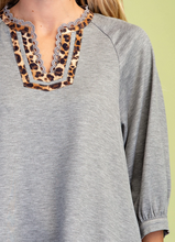 Load image into Gallery viewer, Leopard Trim Top
