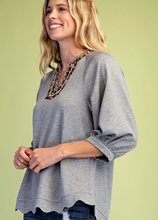 Load image into Gallery viewer, Leopard Trim Top
