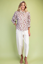 Load image into Gallery viewer, Mocha Mix Print Blouse
