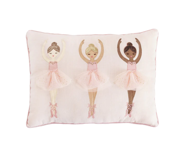 Girls Ballerina Lumbar Pillow