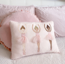 Load image into Gallery viewer, Girls Ballerina Lumbar Pillow
