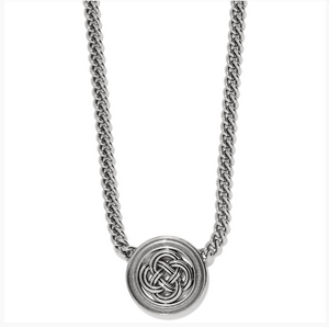 Brighton Interlok Bold Medallion Necklace