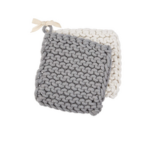 Load image into Gallery viewer, Neutral Crochet Pot Holder Set

