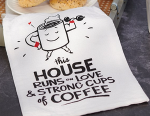 Runs On Love Kitchen Towel