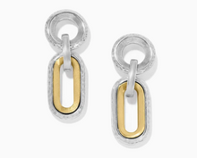 Load image into Gallery viewer, Brighton Medici Two Tone Link Post Drop Earrings
