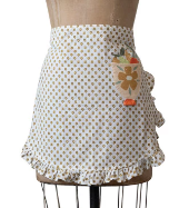 Printed Cotton Half Apron