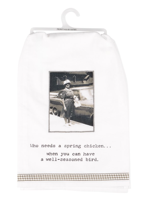 Spring Chicken Kitchen Towel