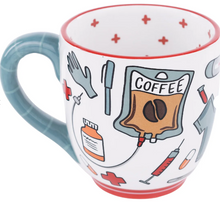 Load image into Gallery viewer, Coffee Scrubs Needles Gloves Mug
