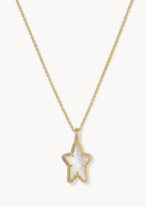 Kendra Scott Ada Short Star Pendant Necklace in Gold