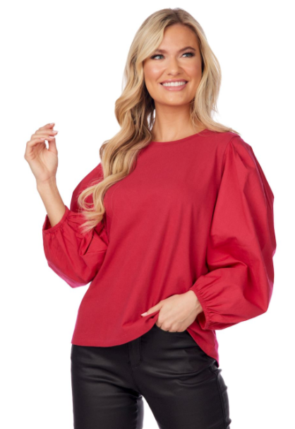 Dillon Poplin Sleeve Top