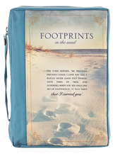 Load image into Gallery viewer, Footprints Bible Cover
