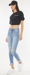 Delilah High Rise Ankle Jeans