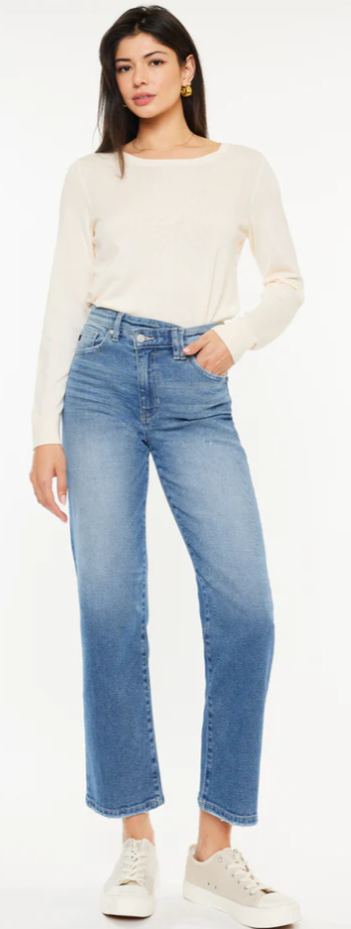 Bethany High Rise Criss Cross Jeans