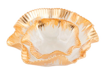 Load image into Gallery viewer, Gold Ruffle Bowl
