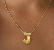 Load image into Gallery viewer, Bubble Letter Necklaces
