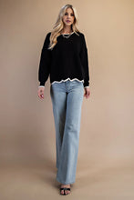 Load image into Gallery viewer, Scallop Hem Sweater
