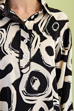 Load image into Gallery viewer, Black Circle Pattern Top
