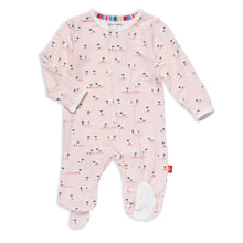 Load image into Gallery viewer, BAA BAA BABY PINK MODAL MAGNETIC FOOTIE
