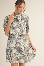 Load image into Gallery viewer, Grey Floral Dress
