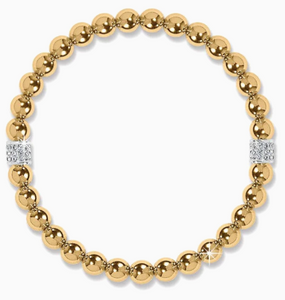 Brighton Meridian Petite Stretch Bracelet in Gold